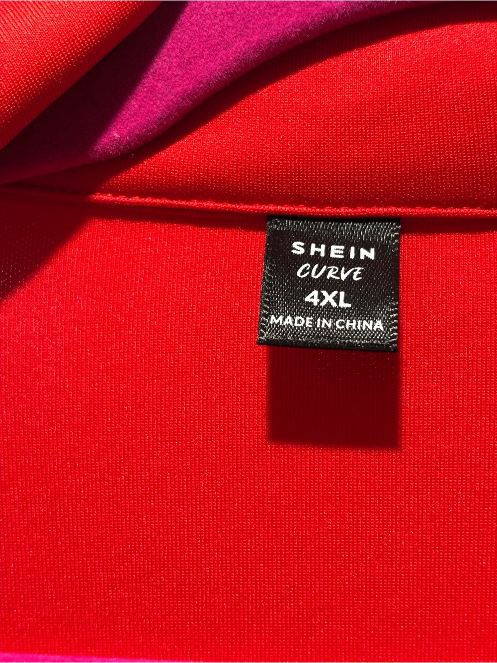 SHEIN Red Ruffle-Front Women's Jacket - Picture 2 of 2